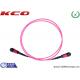 MPO Breakout Cable Fan Out Kits Fiber Optics LC FC SC Type LSZH pink Cover