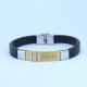 Factory Direct Stainless Steel High Quality Silicone Bracelet Bangle LBI81