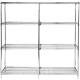 NSF Chrome Plated  Wire Shelving , Steel Wire Storage Shelves 24 x 24 Inch