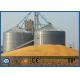 500T 1000T 10000T Vertical Grain Storage Silo , Hot Dip Galvanized Flat Bottom Grain Bins
