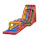 0.55mm PVC Colorful Three Slides Inflatable Water Slides Outdoor Cartoon Theme