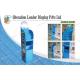 3 Tier Recycled 4C Printing Corrugated Cardboard Display Shelves For Book
