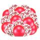 red pearl Balloons + White Balloons + Confetti Balloons w/Ribbon | Rosegold Balloons for Parties