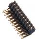 1.27 Mm Pin Header Right Angle high temperature plastic DIP H=1.5 PA9T black
