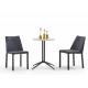 Coffee Shop PU Dining Chairs 80cm Metal Frame Upholstered