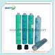 Empty  aluminum Collapsible tubes for hair dying cream packing  blue color printing
