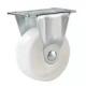White Small PP caster for light duty shelf,  2,2.5,3 light duty Fixed plastic Caster for Basket, Moving castor