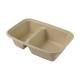 Bio Degradable Pulp Food Container Eco Friendly , Meal Prep Compostable Food Boxes