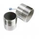 Cylindrical Head Code Silver WZ SS304 Barrel Nipple NPT BSPP BSPT G Threaded DN15