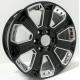 Chrome Inserts 24x10 Replica Wheels 5660 Silverado GMC Yukon Black Rims