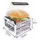 Custom Biodegradable Burger Boxes with Logo - Eco-Friendly Fast Food Packaging