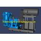 SGS Metal Lined Heavy Duty Slurry Pump Driven By Belts And Pulleys