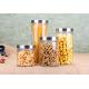 Cylinder Glass Storage Jars Noodle Storage Dry Food Glass Jars Kitchenware Set