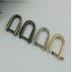 Simple design various colors removeble zinc alloy 15mm D ring strap metal buckles for handbag