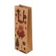 Custom Printed Brown Kraft Paper Wine Gift Bags With Cotton Handles Bulk