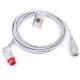 Soft 10 Pin IBP Adapter Cable Multiscene Portable Siemens To ED Transducer