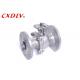 Electric Actuator Direct Mounting SS Ball Valve Flange Type Nominal Size DN50 ~
