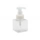 250ml Clear Pump Cosmetic Bottles , PETG Blank Shampoo Bottle White / Blue