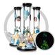 Rick And Morty Art Beaker Bong Night _ luminous Design Heady 7MM Glass Hookah Pipe