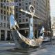 Modern Square Large Ship Anchor Outdoor Stainless Steel Sculpture