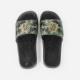 46EU Adjustable Strap Slides , Wear Resistant Open Toe Velcro Sandals