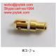 High quality gold plated MCX plug streight crimp coaxial connector for antenna MCX-J-A