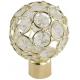 Luxury Decorative Glass Head  Curtain Rod Accessories Curtain Finials For Curtain Rods