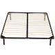 High Strengthen Metal Bed Frame With Wooden Slats Detachable Style
