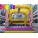 BO179 colorful rainbow funny inflatable pvc tarpaulin castle