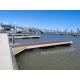Durable Floating Marine Docks WPC Decking Aluminum Alloy Float Pontoon