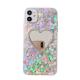 Rehinestone Electroplated Designer Makeup Phone Case With Mirror