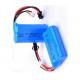 14500 Rechargeable Battery Pack 7.4V 650mah For LED Torch / Mini Speaker , Blue Color Wrap