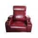 Double Recliner Theater Seating Sofa , Theater Sofa Set Folding Armrest