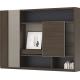 Modern Luxury Boss Office Furniture File Cabinets Wood 2.4 / 2.8 M