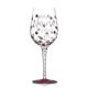 Custom Design High Quality Personalized Glitter 450ml Red Wine Glass Glass Gift
