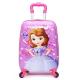 Multiscene Large Childrens Pink Suitcase Moistureproof Polyester Material