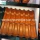 960mm orange color luxury ASA glazed roof tile with 2.8mm for residential area
