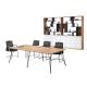 240cm Melamine Conference Table ,  Office Meeting Table With Six Metal Legs