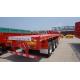 flat trailer for containers,tri-axle flatbed trailer factory,40 ft tri axle flatbed container semi trailer