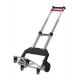 68kg Telescopic Foldable Cart Trolley TPR Wear resist Wheel Folding Luggage Trolley