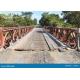 Easy Install Steel Bailey Bridge Load Capacity Size Cusomized