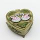 Heart Shaped Jewelry Storage Box Jewelry Box with Mirror