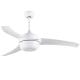ABS 42In Kitchen Ceiling Fans With Light White Three Blade Ceiling Fan