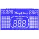 Digit Character Blue Film Lcd Display , Programmable Lcd Display For Running Machine / Sports Machines