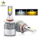 High Power Car H4 Led Headlight Bulb / 12V Cob C6 Led Headlight Super Bright