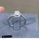 White Engagement Ring Lab Diamond Jewelry Custom Round Cut Shape