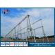 110KV Hot Dip Galvanized Substation Steel Structures for Power Substation / Switch Yard