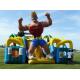 inflatable obstacle course with cover roof , giant inflatable playground , fun city park