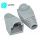 Patch Cored Rj 45 Network Jack RJ45 Plug Boots OD5.5-6.5MM Cover Grey