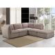 Brown Color Fabric Sectional Sofa Set For Office And Sitting Room